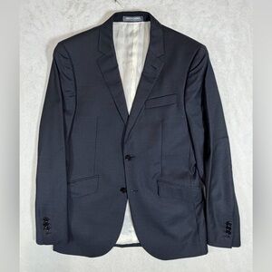 Classic Indichino 40R Slim 100% Wool Modern Charcoal Blazer Sports Coat EUC